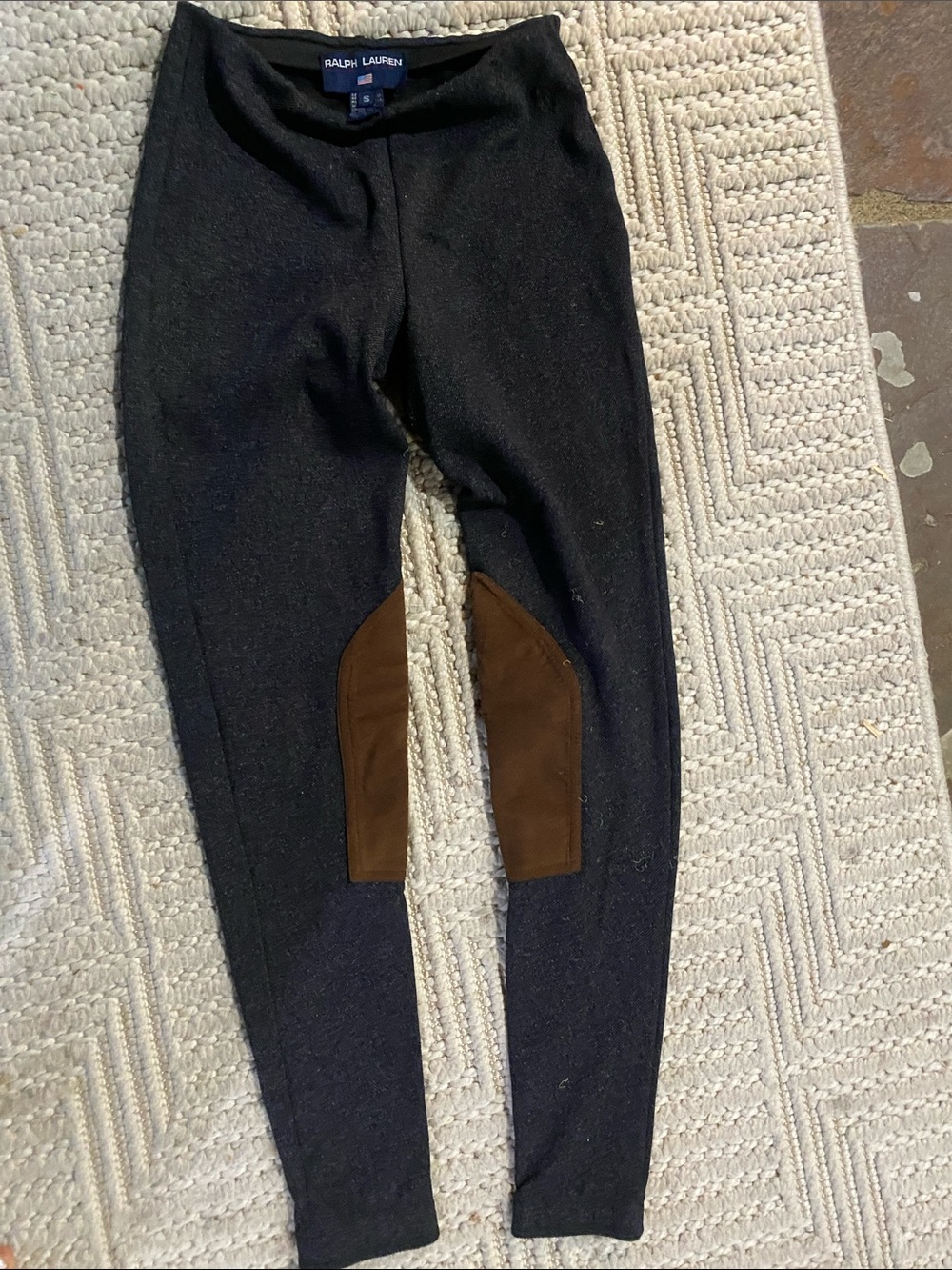 Ralph Lauren denim / brown equestrian breeches